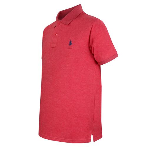 Playera Polo vino jaspe Xg