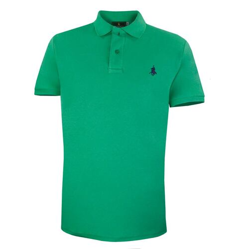 Playera en Algodón Mc Liso Talla Grande para Hombre Polo