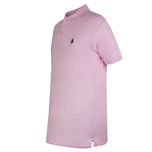 Playera Polo Mc liso algodón Gd rosa