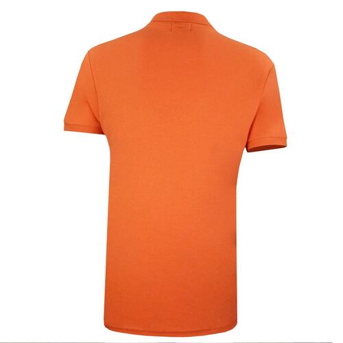 Playera Polo Mc liso algodón Ch naranja