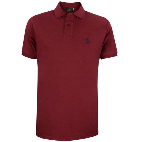 Playera Polo Club Vino Para Hombre CH