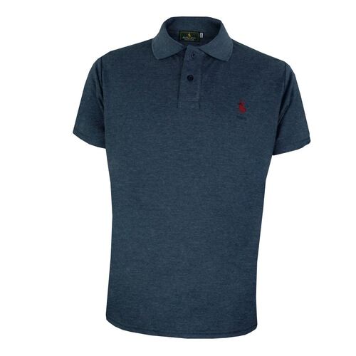 Playera Polo Club Azul Para Hombre M