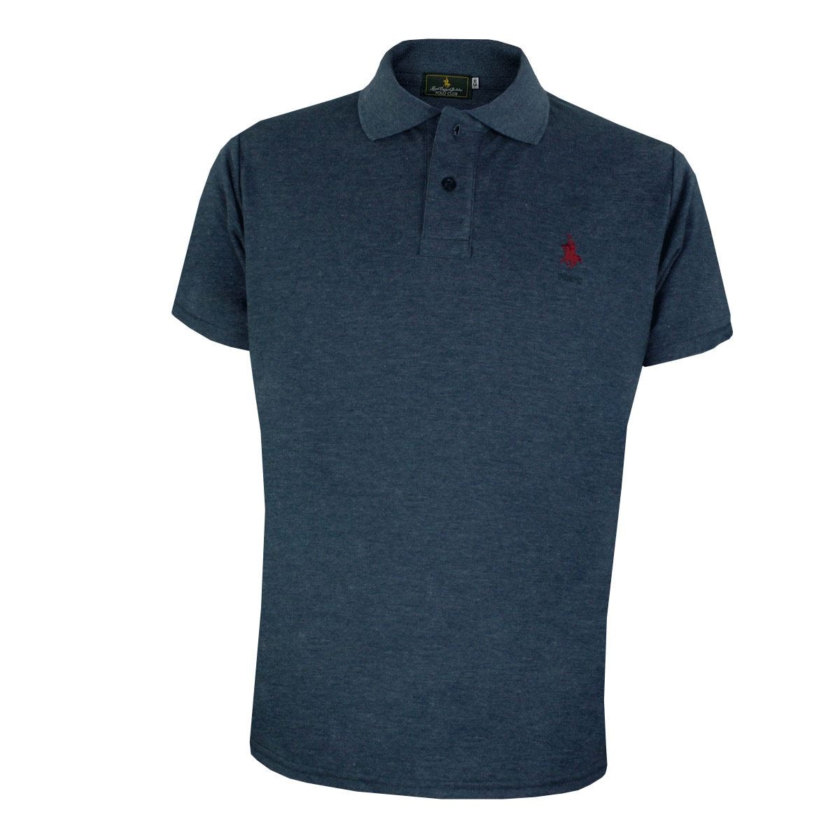 Playera Lisa Polo Club Azul Para Hombre G