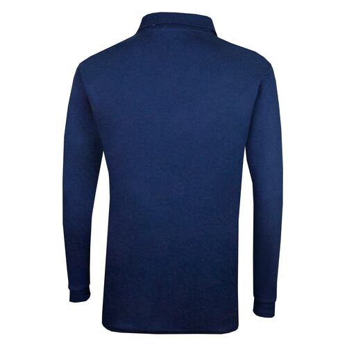 Playera Polo Manga Larga POLO CLUB Marino Talla Mediana para Hombre