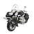 Moto  sidecar negra metal