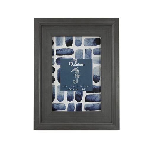 Portarretrato 5x7 doble marco gris