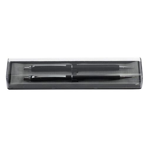 Set de dos lapiceros negros con estuche