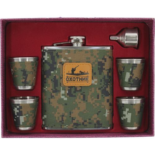 Set Licorera Izy 18oz + 4 Vasos + Embudo