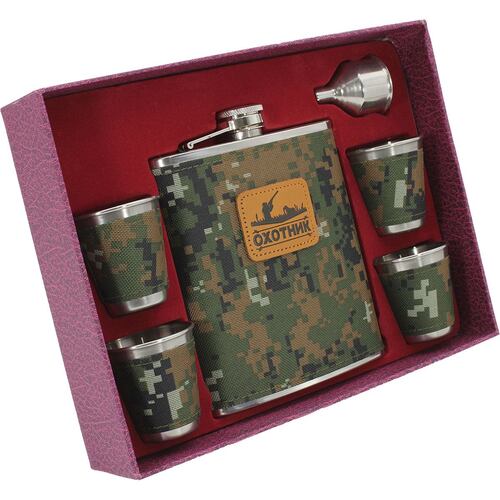 Set Licorera Izy 18oz + 4 Vasos + Embudo