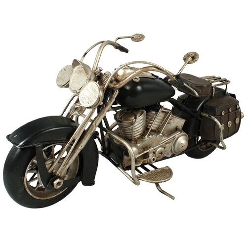 Figura Decorativa Motocicleta Vintage Chopper