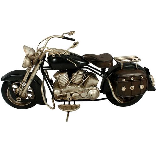 Figura Decorativa Motocicleta Vintage Chopper