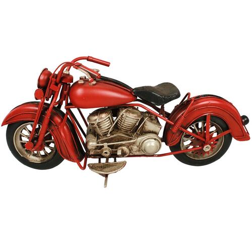 Figura Decorativa Motocicleta Clásica Sport