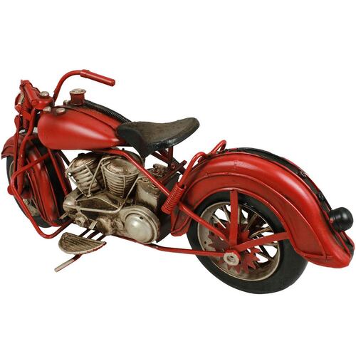 Figura Decorativa Motocicleta Clásica Sport