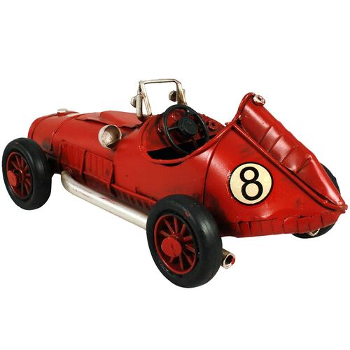 Figura Auto Antiguo Decorativo Carreras