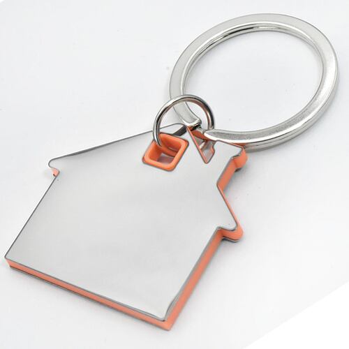 Llavero Casa Goma Naranja