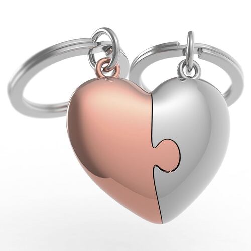 Llavero Dos Corazones