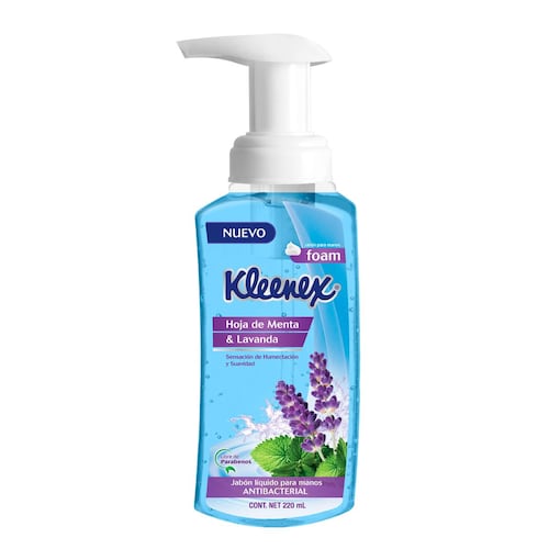 Jabón Líquido Kleenex Menta Lavanda para Manos 220 ml