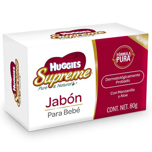 Jabón  Manzanilla /Aloe 80 g Huggies Supreme