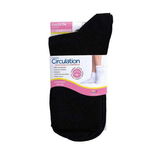 Calcetín para diabético Circulation costura invisible para mujer