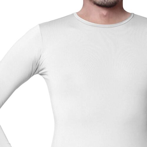 Camiseta térmica Oscar Hackman blanca para hombre EG