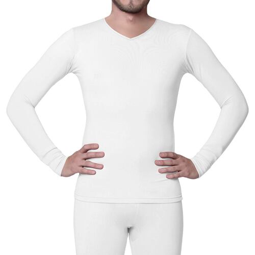 Camiseta térmica Oscar Hackman blanca para hombre M