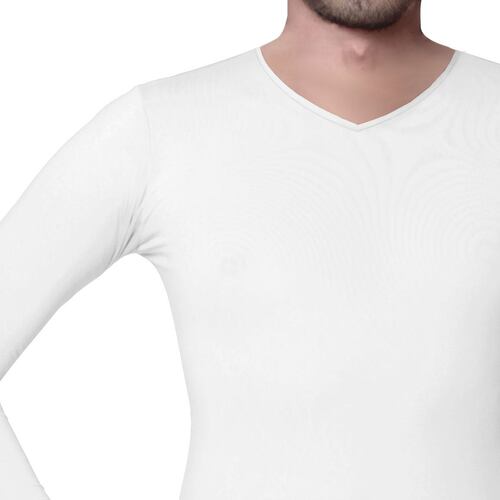 Camiseta térmica Oscar Hackman blanca para hombre M