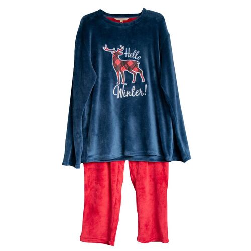 Conjunto pijama Oscar Hackman Deer azul marino CH