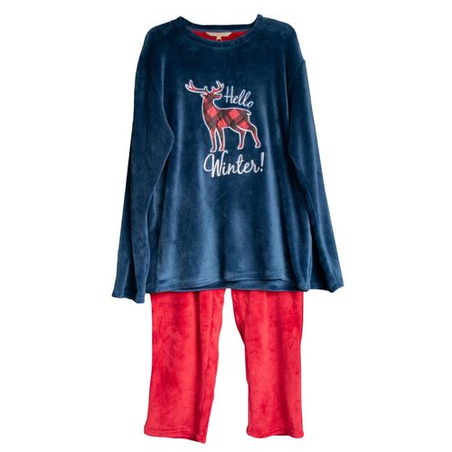Conjunto pijama Oscar Hackman Deer azul marino M