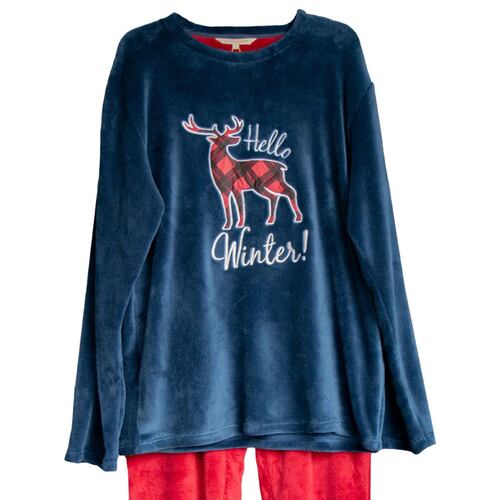 Conjunto pijama Oscar Hackman Deer azul marino M