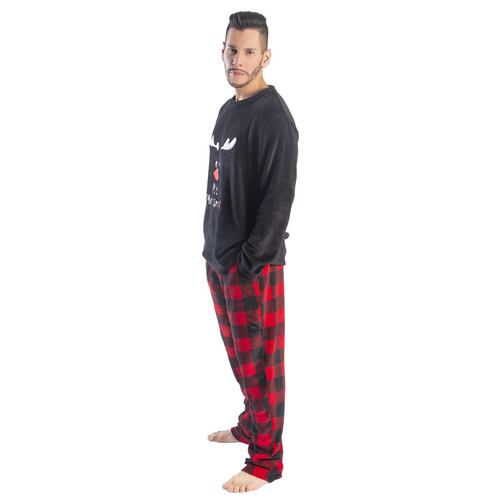 Conjunto pijama Oscar Hackman Rudolph negro M