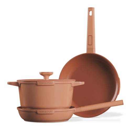 Bateria de Cocina Inova Terracota con Nanoparticulas de Barro