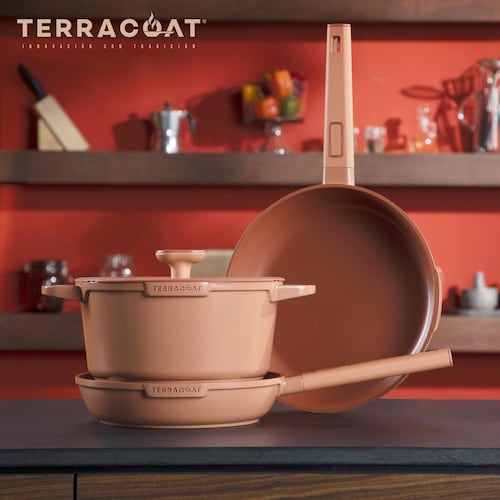 Bateria de Cocina Inova Terracota con Nanoparticulas de Barro