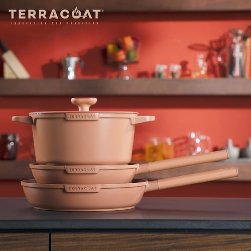 Bateria de Cocina Inova Terracota con Nanoparticulas de Barro