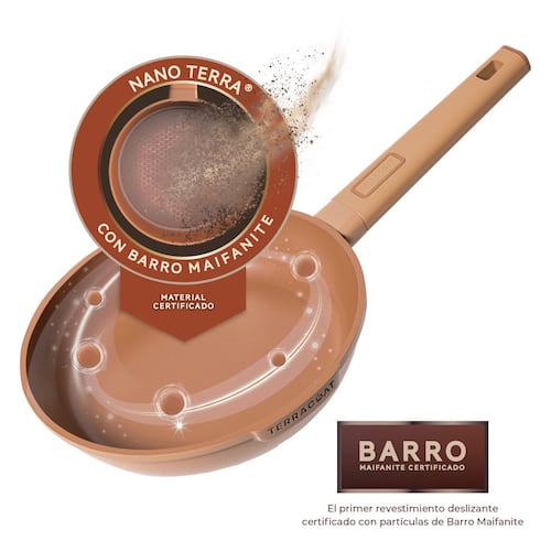 Bateria de Cocina Inova Terracota con Nanoparticulas de Barro