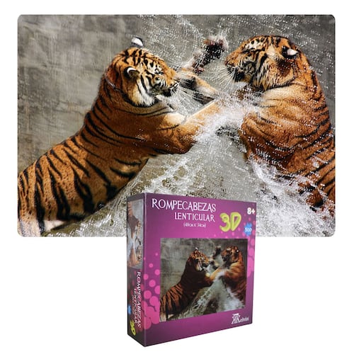 Rompecabezas 3D Tigres Kelvin