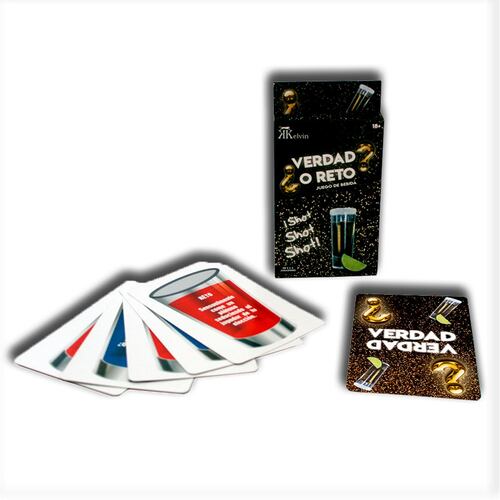 Juego de Bebida Cartas ¿Verdad o Reto?