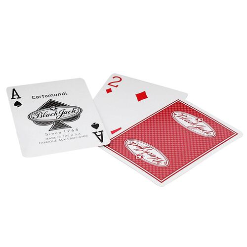 Baraja Poker Jumbo en Cartón Blackjack Kelvin
