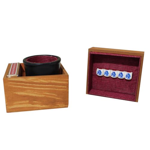 Juego de Mesa Kelvin Set Cubilete Blackjack