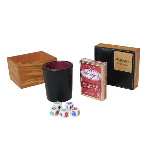 Juego de Mesa Kelvin Set Cubilete Blackjack