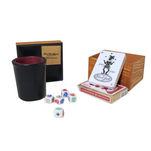 Juego de Mesa Kelvin Set Cubilete Blackjack