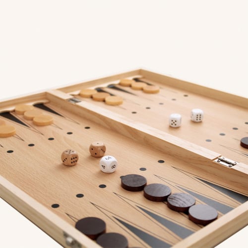 Juego de Mesa Kelvin Chess Set 3 en 1 Madera Ajedrez + Backgammon y Damas Inglesas