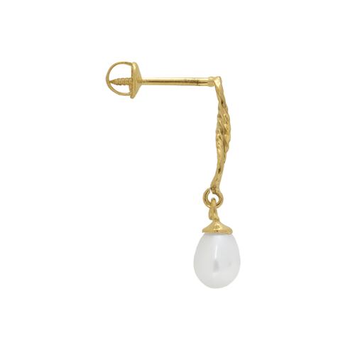 Arete Infinito con PerlaOro Amarillo 14K Roca