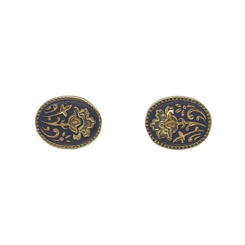 Broquel Damasquinado Oval Chico Ara