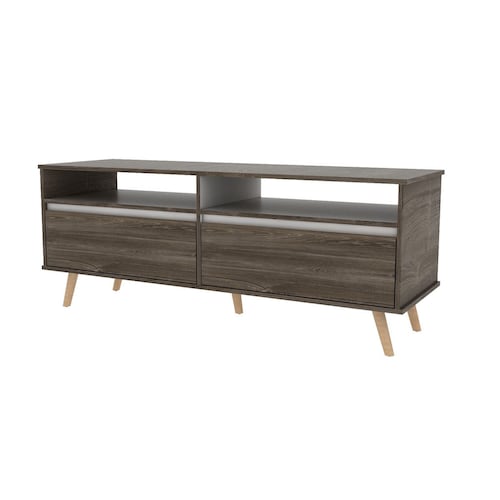 Rack para TV Excelsior Almería Color Café Armable