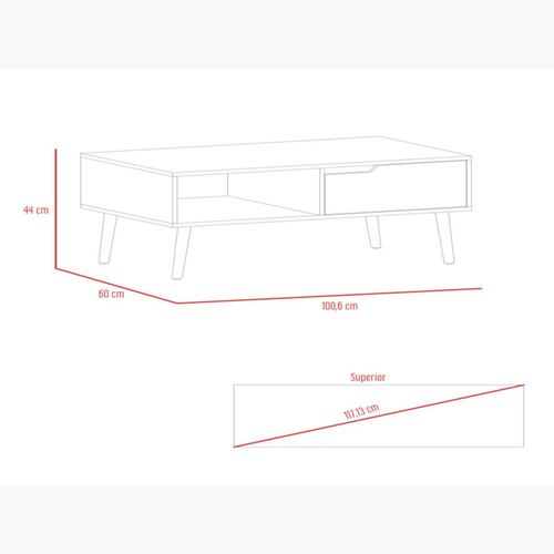 Mesa de Centro Excelsior Oslo Blanco