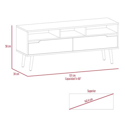 Rack para Tv Oslo Duna-Blanco Excelsior