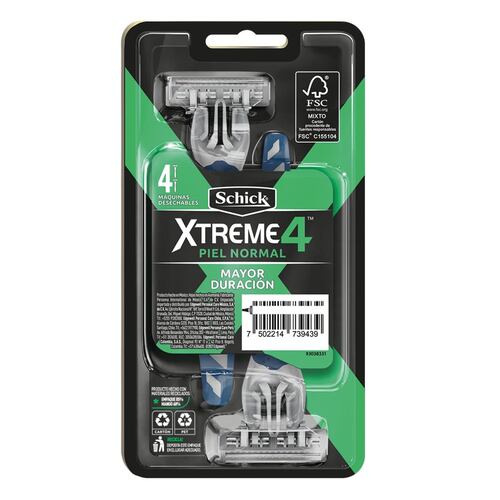 Rastrillo Schick Xtreme 4 4ct