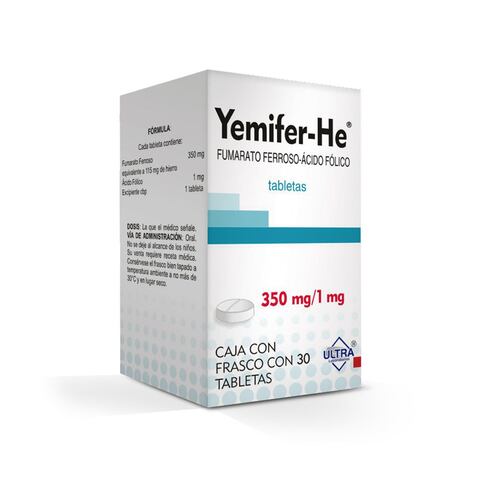YEMIFER-HE 350/1MG 30 TAB  LGEN