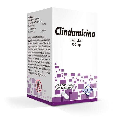 CLINDAMICINA 300MG CAPS 16     LGEN