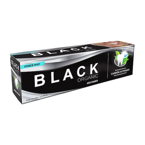 Pasta de limpieza dental black organic carbón activado  90 ml